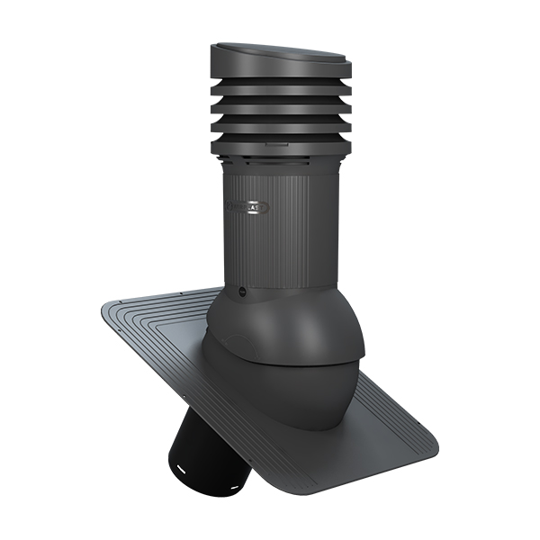 Ventilācijas izvads E04, D125, ar elektrisko ventilatoru STANDARD EVO