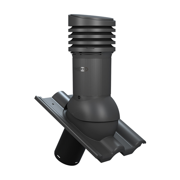 Ventilācijas izvads E33, D125, neizolēts, TILE EVO