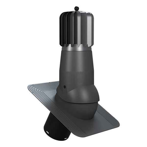 Ventilācijas izvads T01, D150, ar mehānisko ventilatoru STANDARD EVO