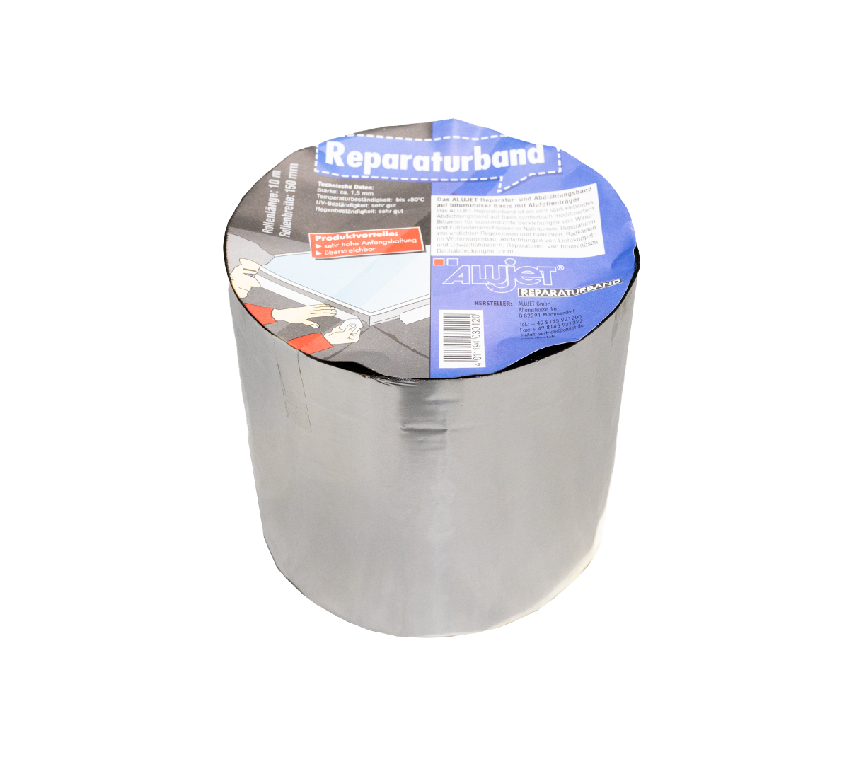Remonta lente ALUJET Reparaturband - 150mm x 10m — attēls 4