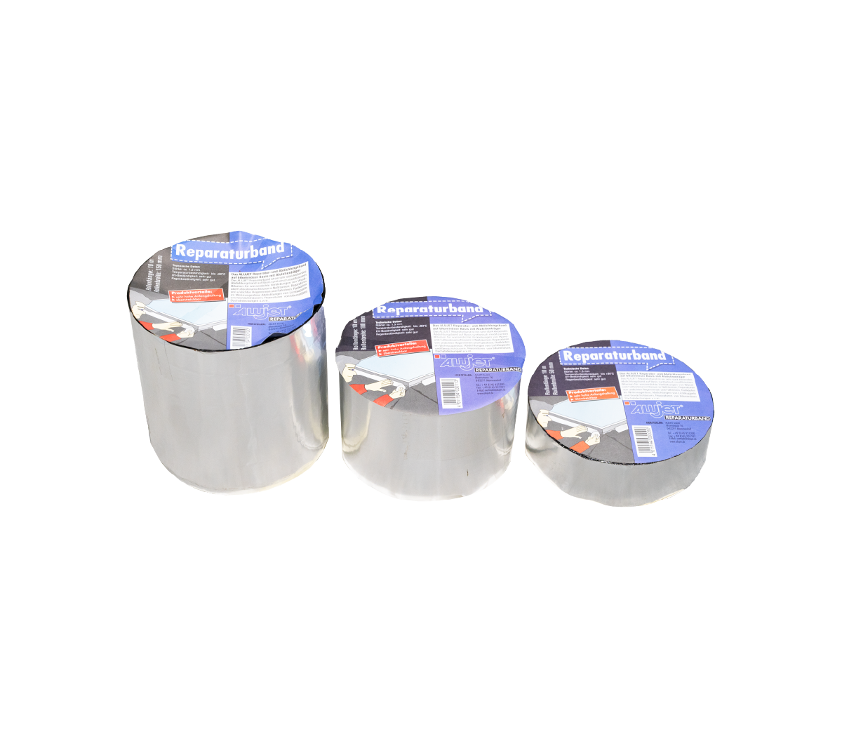 Remonta lente ALUJET Reparaturband - 150mm x 10m — attēls 5