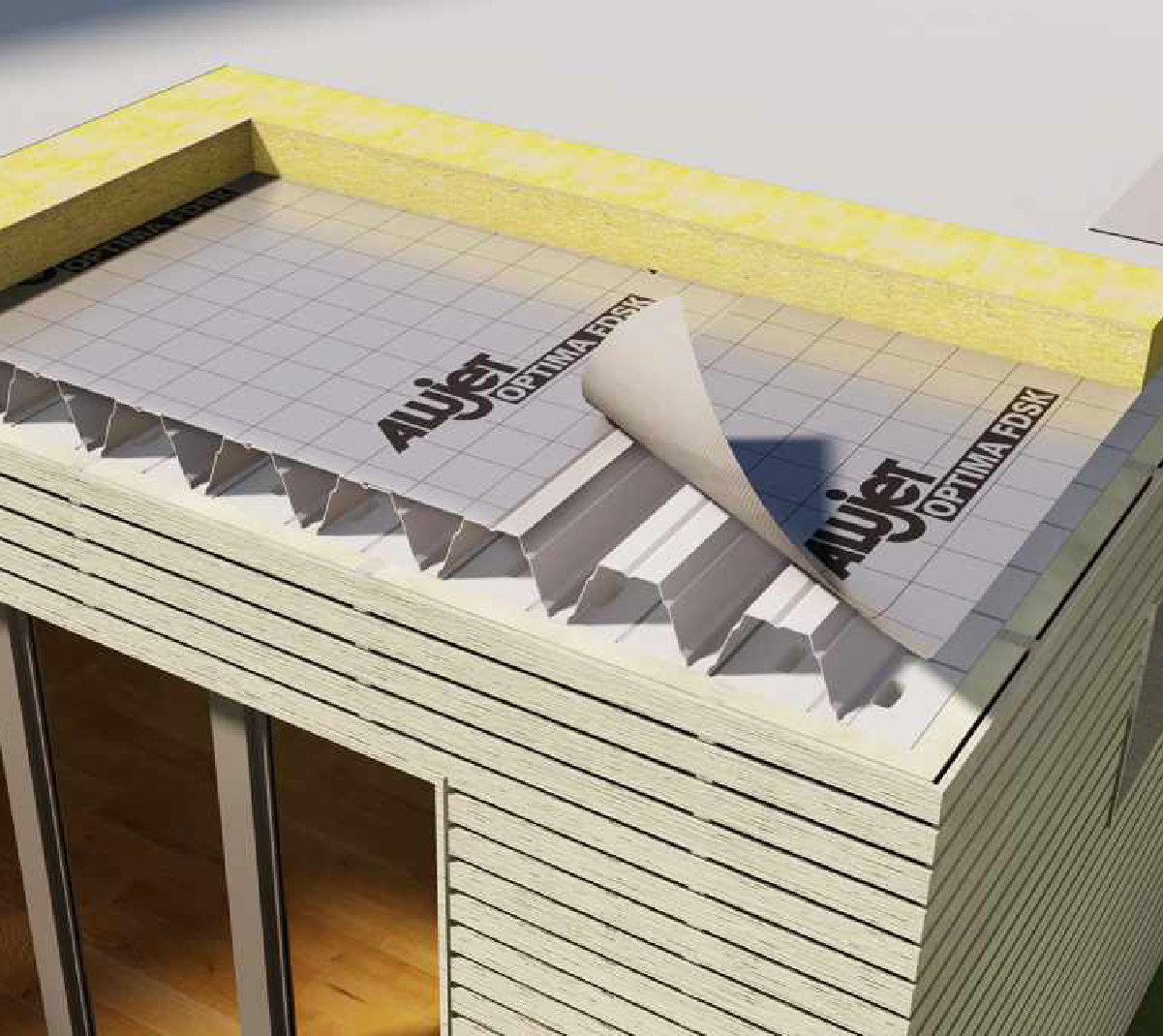 Tvaika Izolācijas Membrāna 138g ALUJET Optima FDSK 75m2 (1.5m X 50m) - Image 3