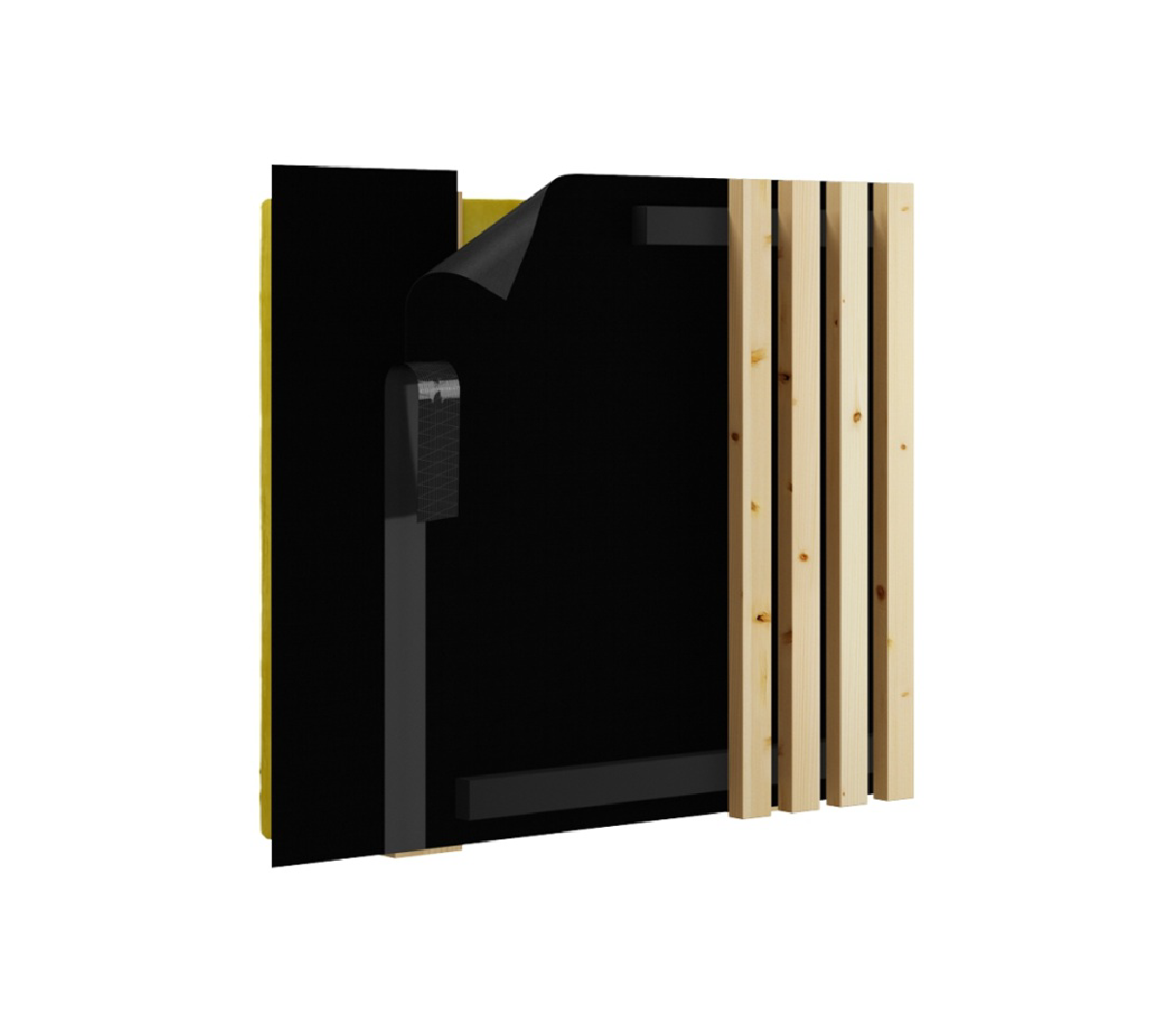 Pastāvīgi UV noturīga melna līmlente ārdarbiem ALUJET Difutape Black 6cm X 25m - Image 6