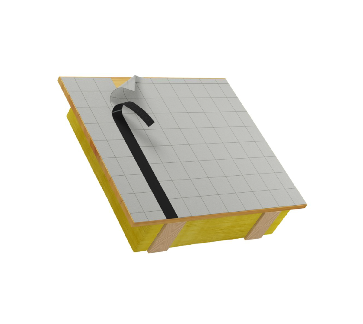 Pastāvīgi UV noturīga melna līmlente ārdarbiem ALUJET Difutape Black 6cm X 25m - Image 4