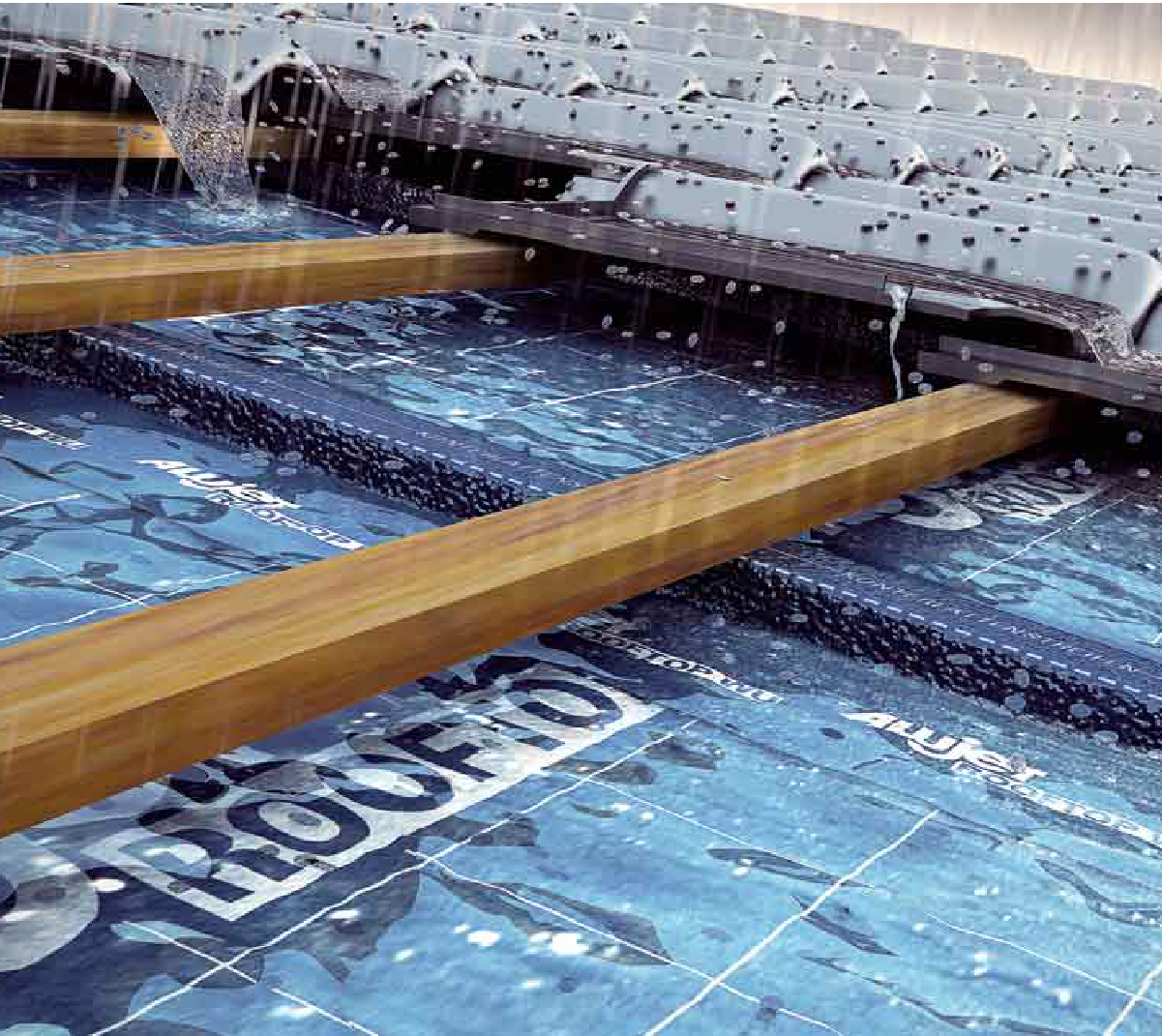 Jumta membrāna 360g ALUJET Rooftop WU 37,5m2 (1.5m x 25m) - Image 3
