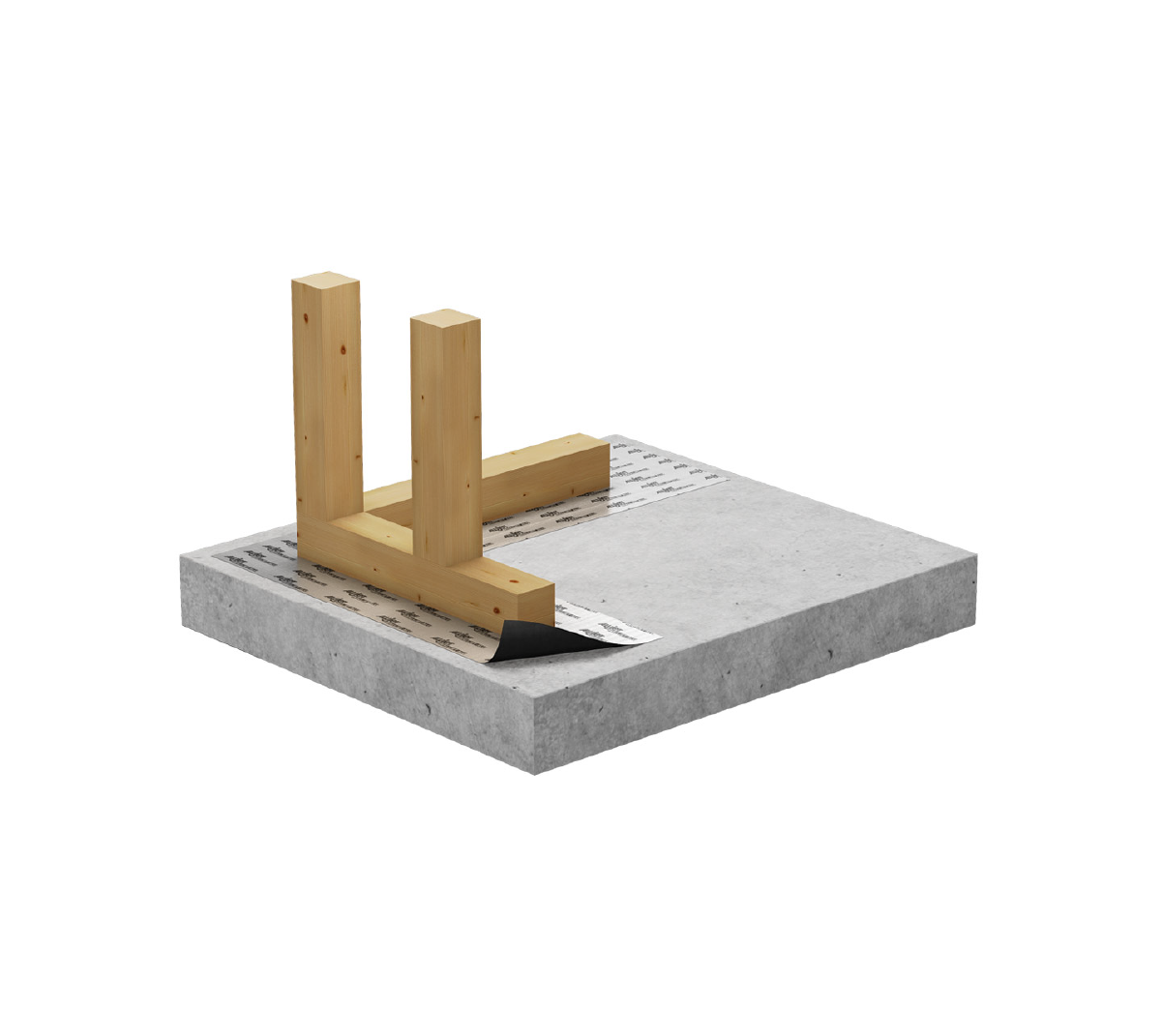 Hidroizolācijas membrāna mūriem un sienām ALUJET Walljet ALU - 50m2 (1m x 50m) — attēls 5