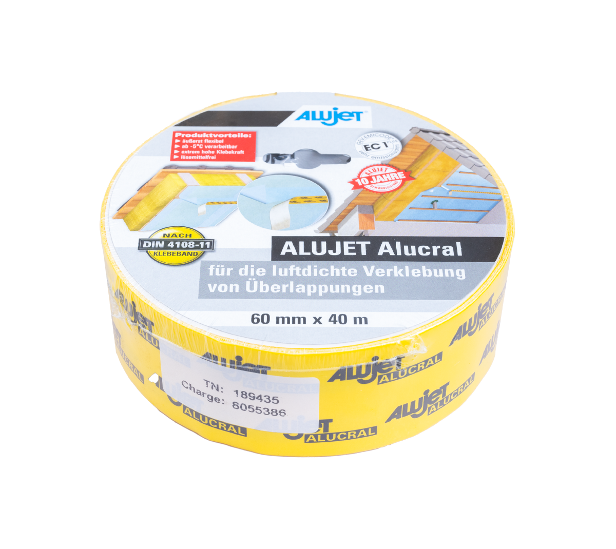 Papīra līmlente iekšdarbiem ALUJET Alucral 6cm x 40m - Image 2